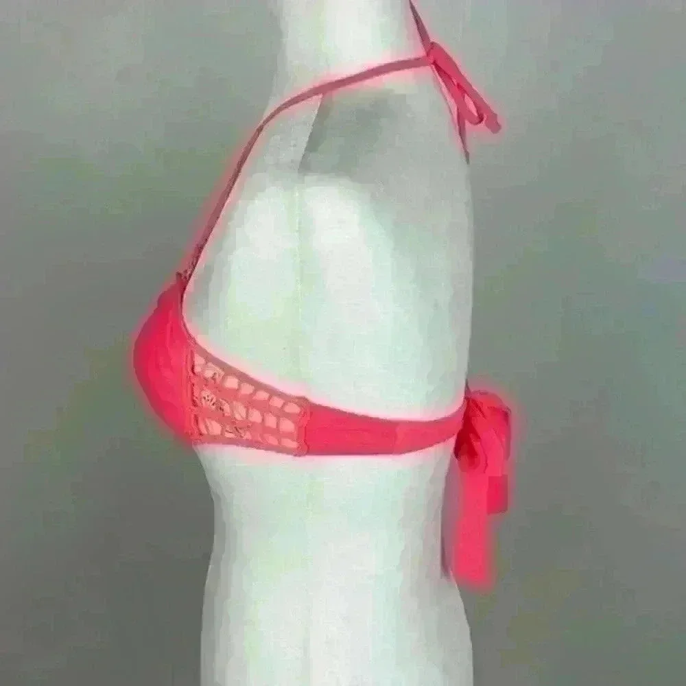 American Eagle Neon Pink Bikini Top Size XS